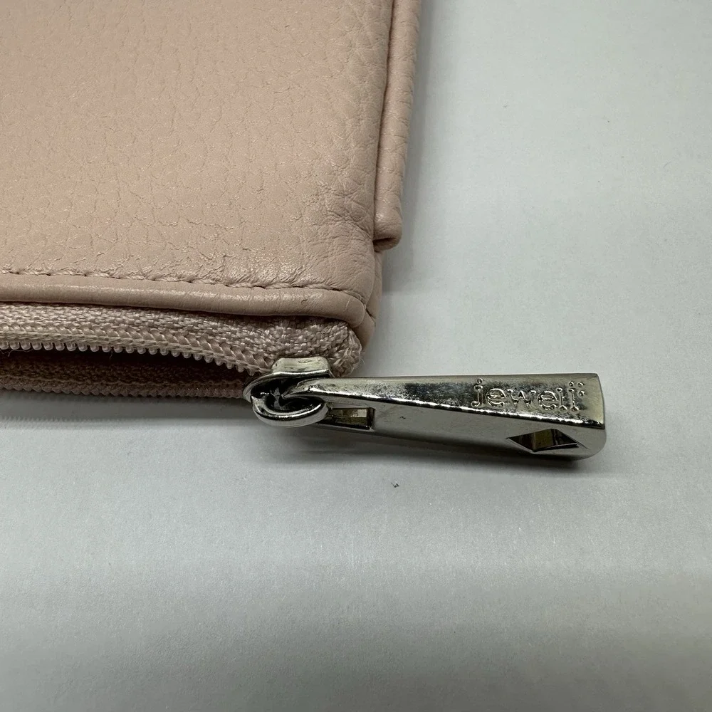 JEWELL By Thirty One Pink Pebbled Pouch‎ Wristlet Accessory Bag (No Strap)
